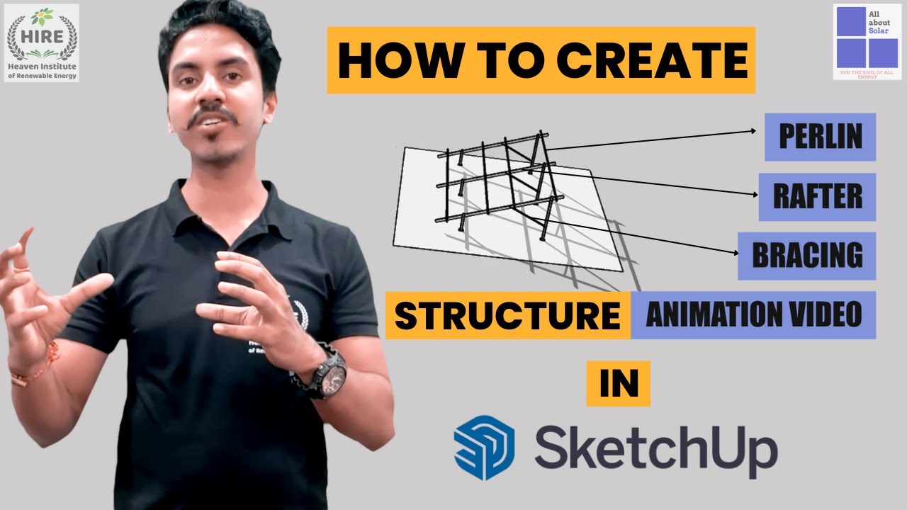 MIND-BLOWING SketchUp Tips: The Best Way to Create Solar Structure 3D Animation