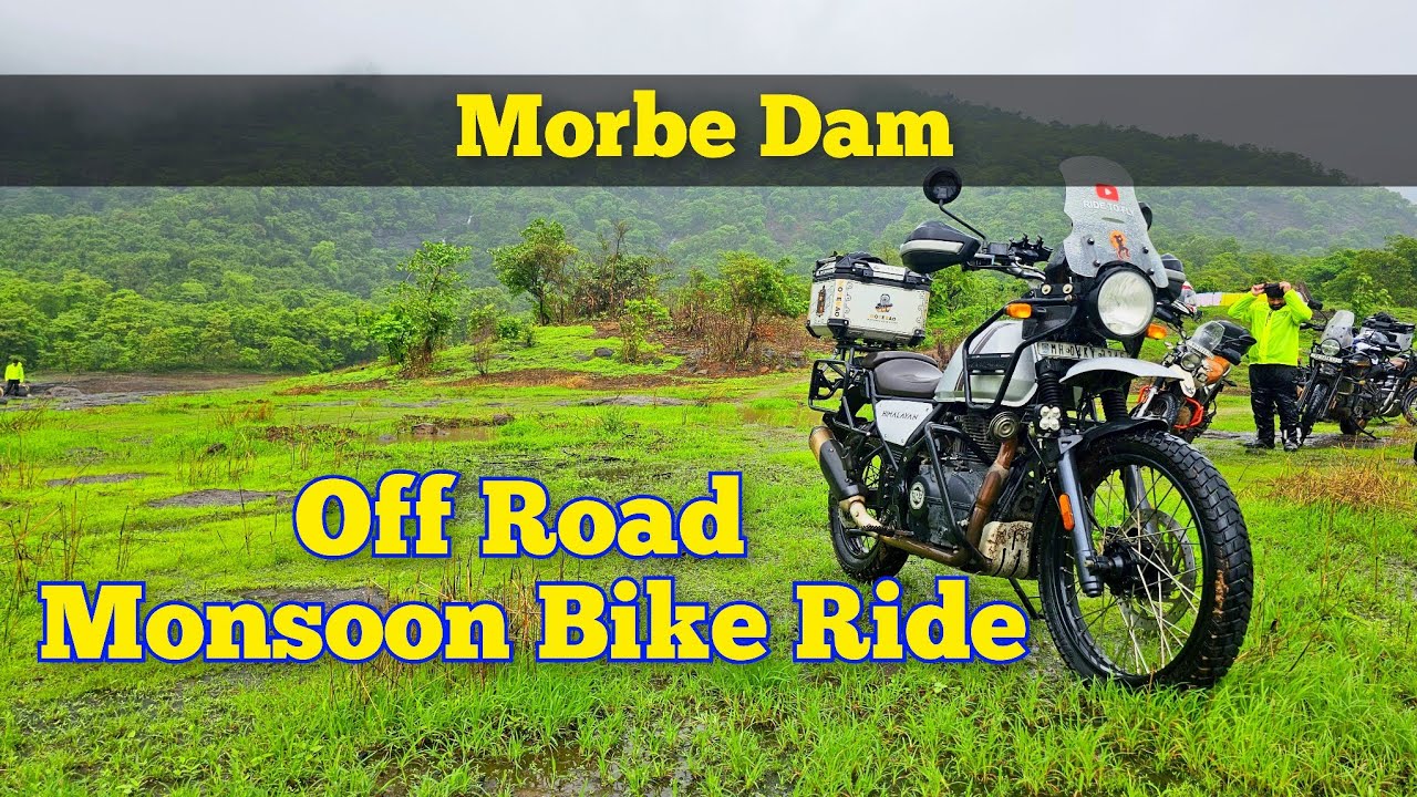 First Monsoon Off Road Bike Ride to Morbe Dam | Moto Wanderers | Karjat | @RidetoFly9 | RE | 4K