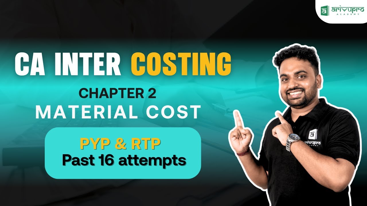 CA Inter: Last 16 Material Cost Attempts Solved | PYP + RTP | ArivuPro