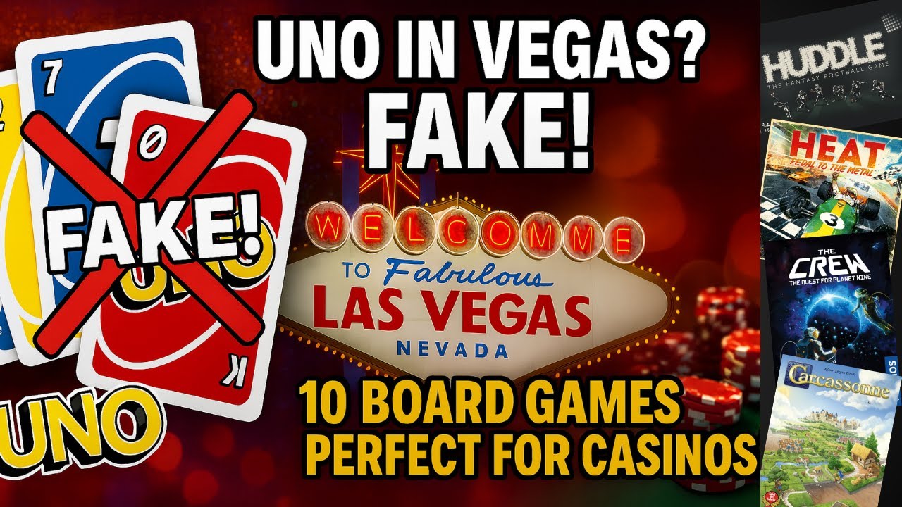 UNO in Vegas? False! But THESE 10Board Games Belong on the Casino Floor!