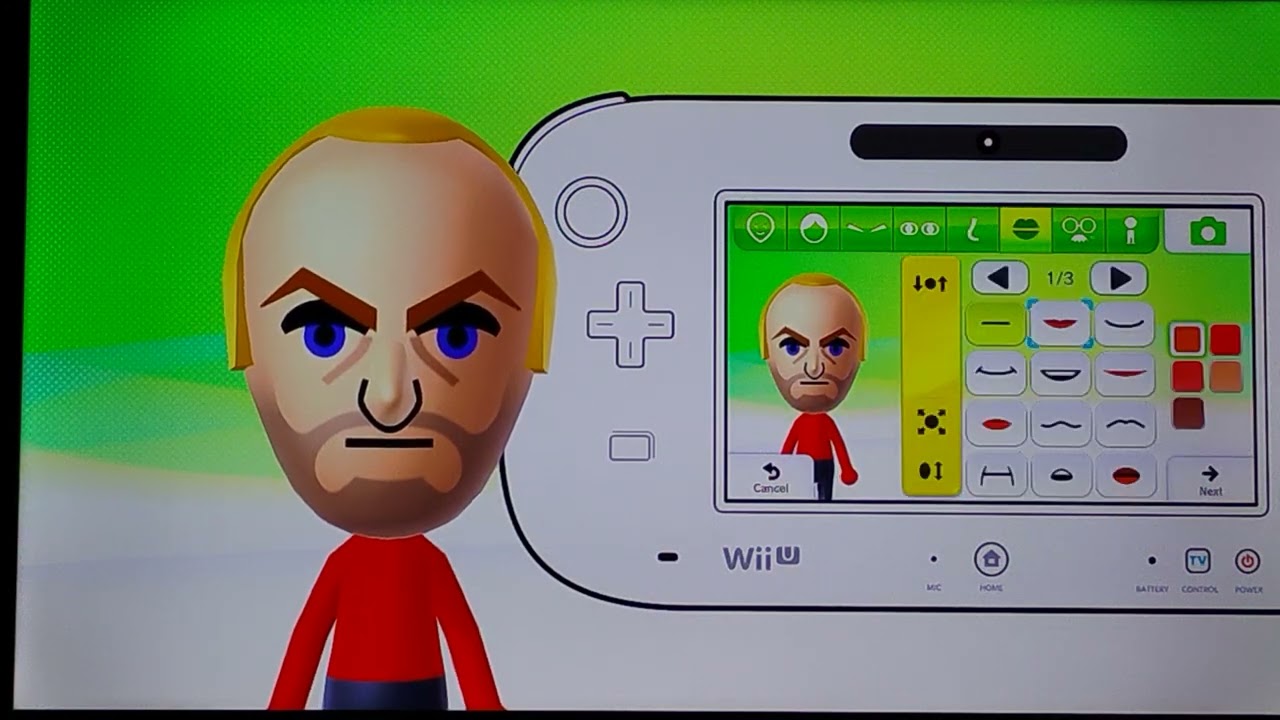 Wii U Mii Maker - Victor from Wii Sports Club 