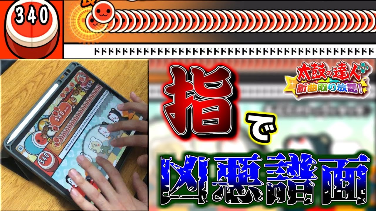 指で