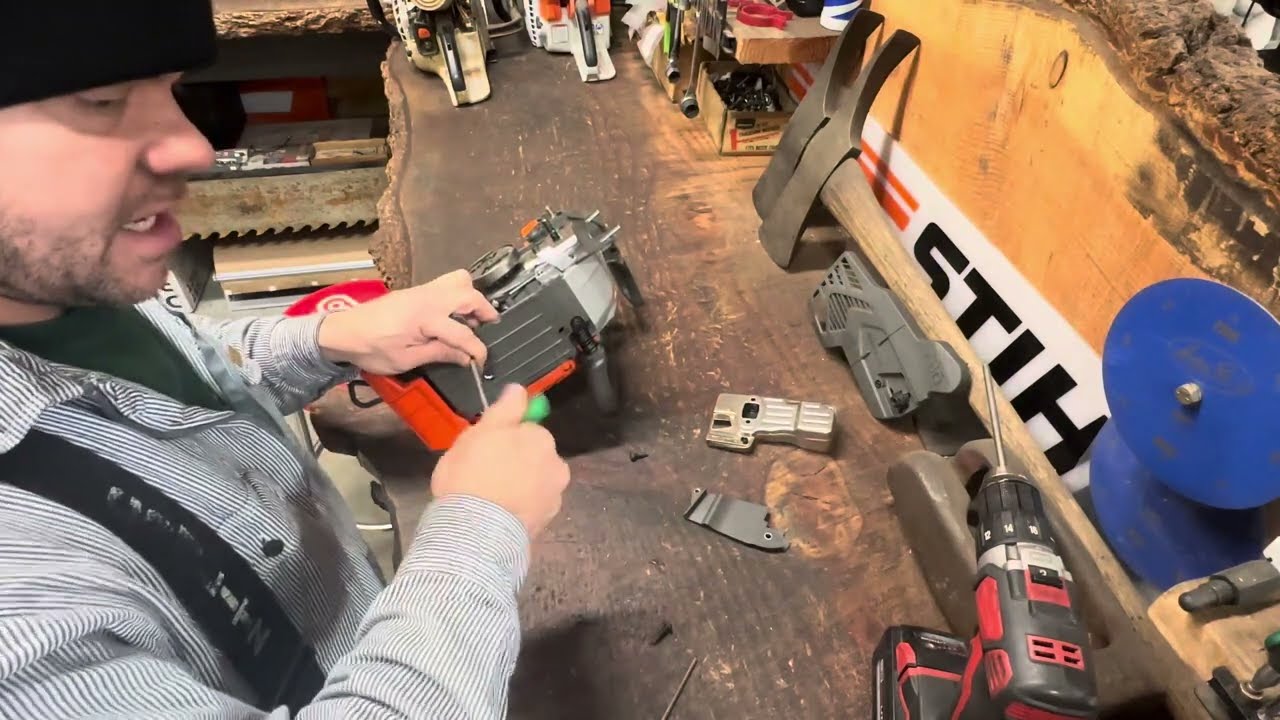 How to install Husqvarna T540 XP Mark III muffler