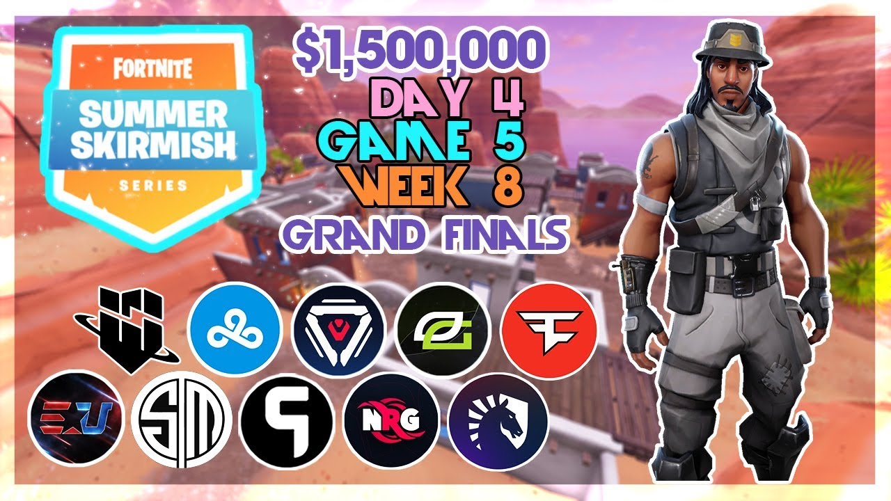 $1,500,000 🥊Grand Final Summer Skirmish🥊 Day 4/Game 5 Feat. Ninja Strafeshot Drnkie (Fortnite)