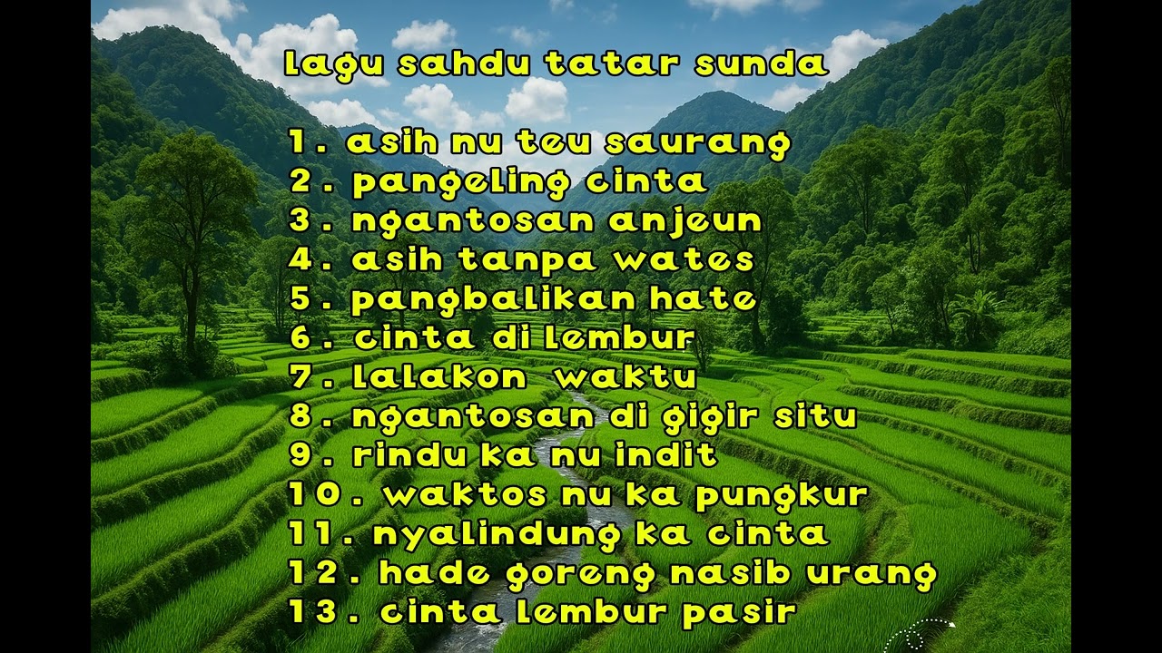 top 13 lagu sahdu tatar sunda parahiyangan | MDM music official