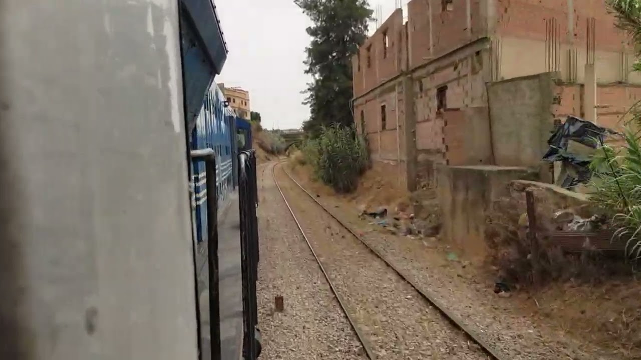 EMD GT36 Acceleration Exiting Chlef الخروج من محطة الشلف