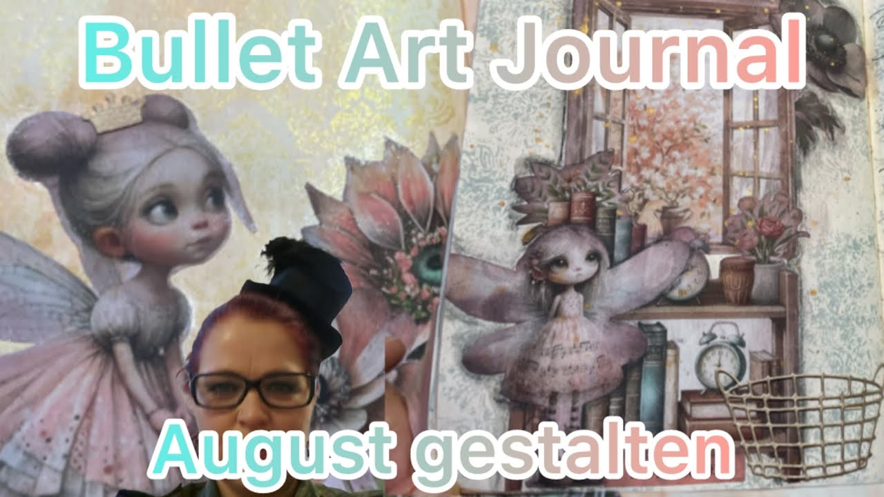 Bullet Art Journal 💕 perfekt unperfekt 🤩 August gestalten 💕 Ephemera Books👍 Collagen