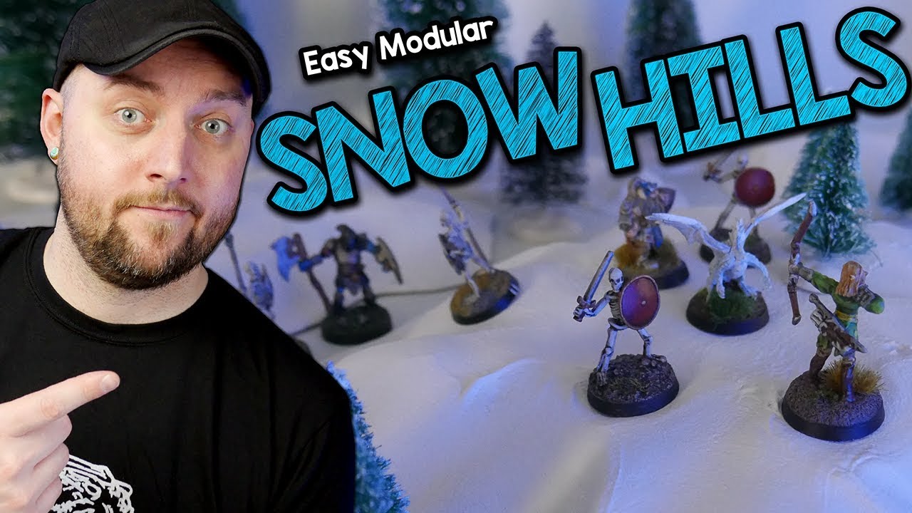 ❄️Простые модульные снежные холмы для D&D и настольных игр