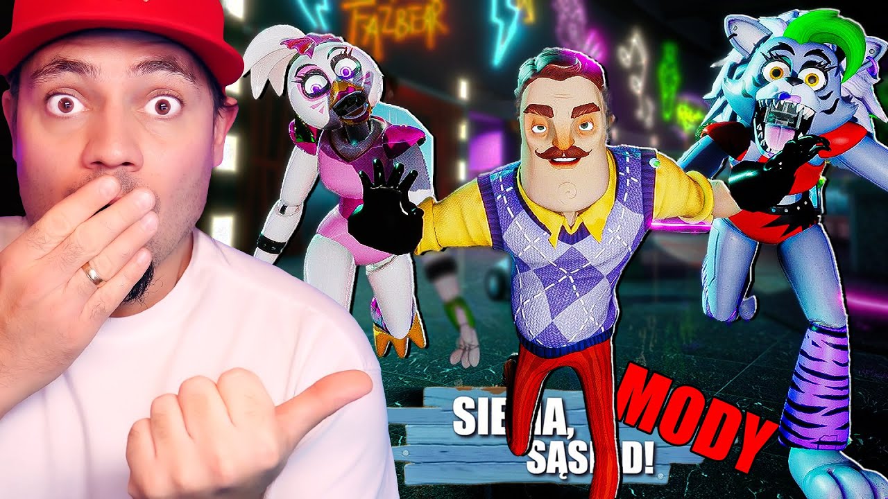 😯 SĄSIAD wchodzi do FNAF PIZZAPLEX *Security Breach x Hello Neighbor* | Hello Neighbor Na Modach