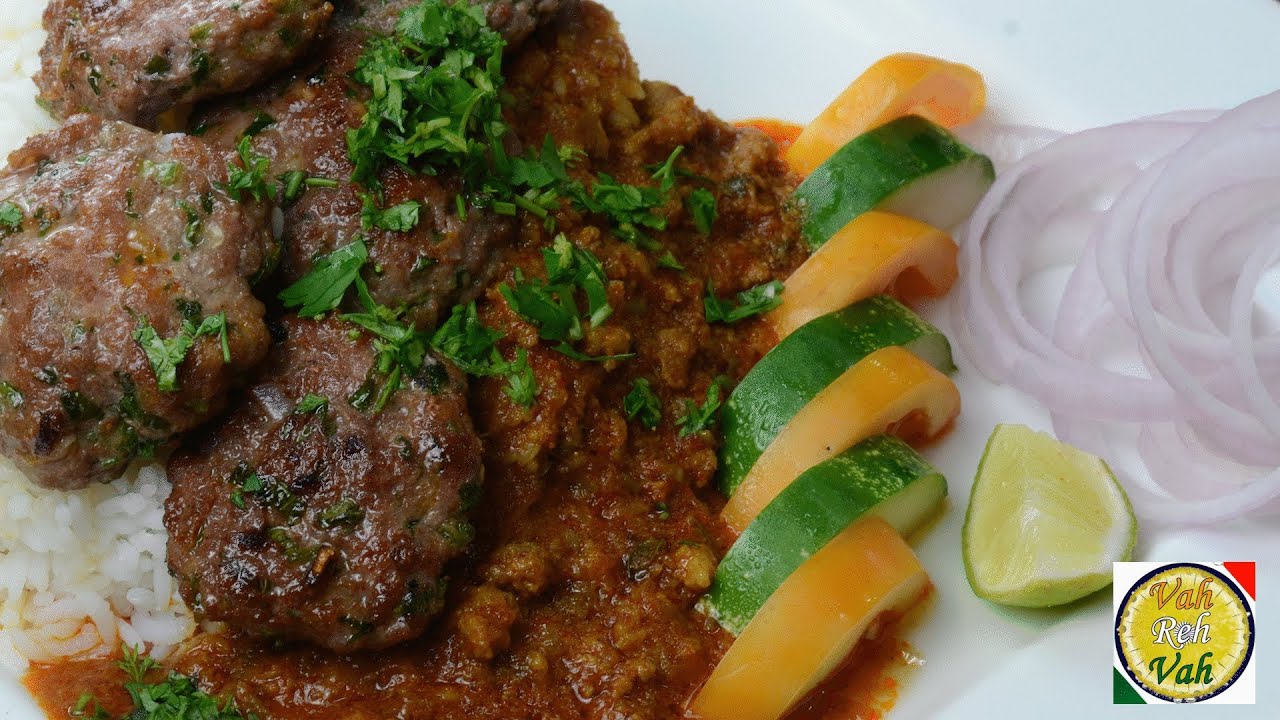 Mutton Kheema Masala Kabab - By Vahchef @ vahrehvah.com