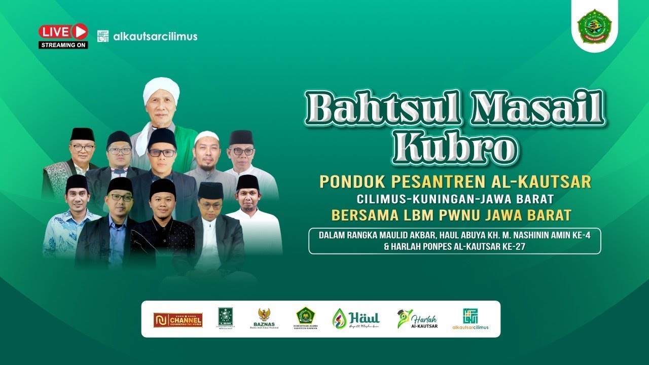 🔴[LIVE] Bahtsul Masail Kubro LBM PWNU Jawa Barat - Jalsah 2 || Ponpes Al-Kautsar Cilimus