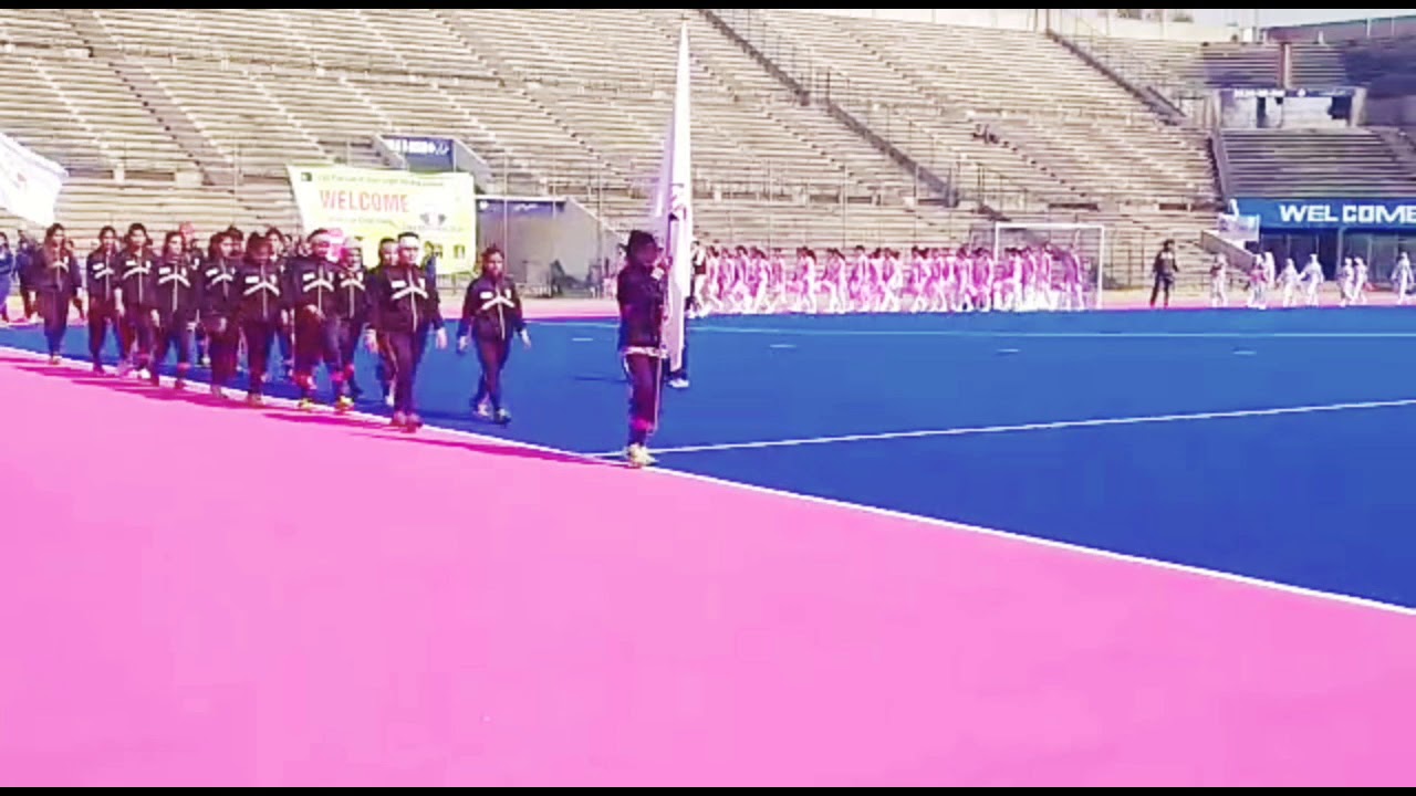 Teams Flag March at Pakistan Women hockey league, Sportswire Pakistan