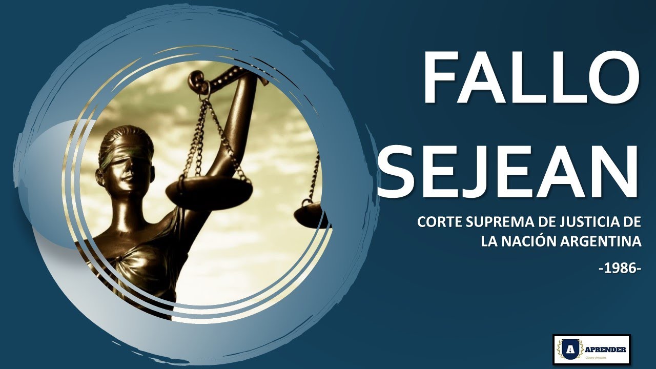 FALLO SEJEAN - Divorcio Vincular