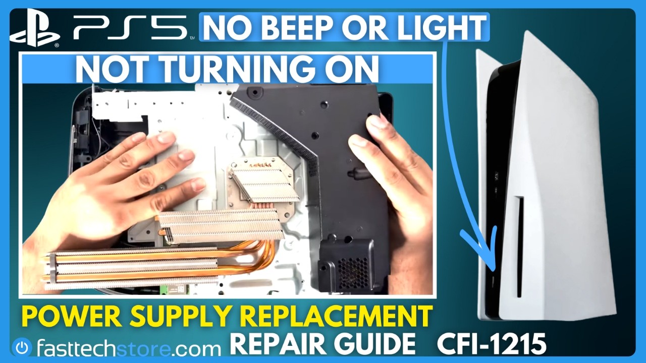 PS5 No Power Repair Guide - No Beep or Light when the Power Button is Pressed (CFI-1215 / 1200)