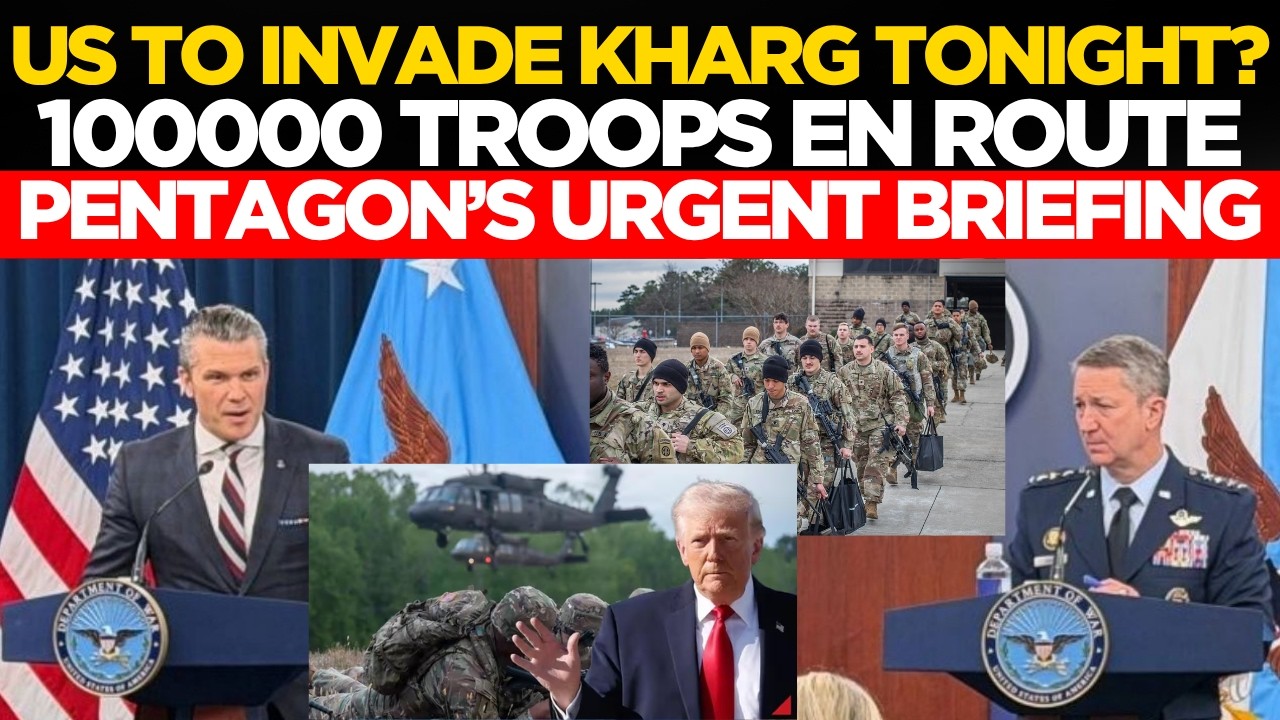 IRAN LIVE | US To Invade Kharg Island TONIGHT? Massive Troop Deployment Underway In Middle East