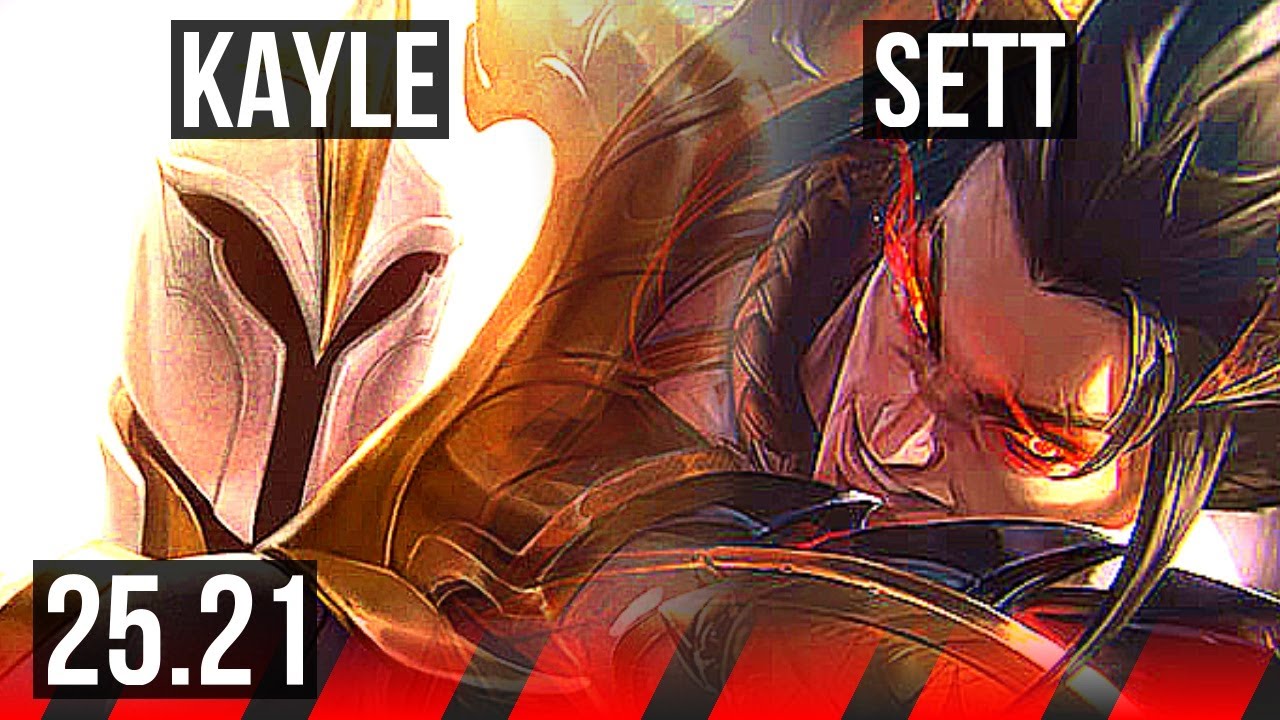 KAYLE vs SETT (TOP) | 7/0/3, Godlike | EUNE Master | 25.21