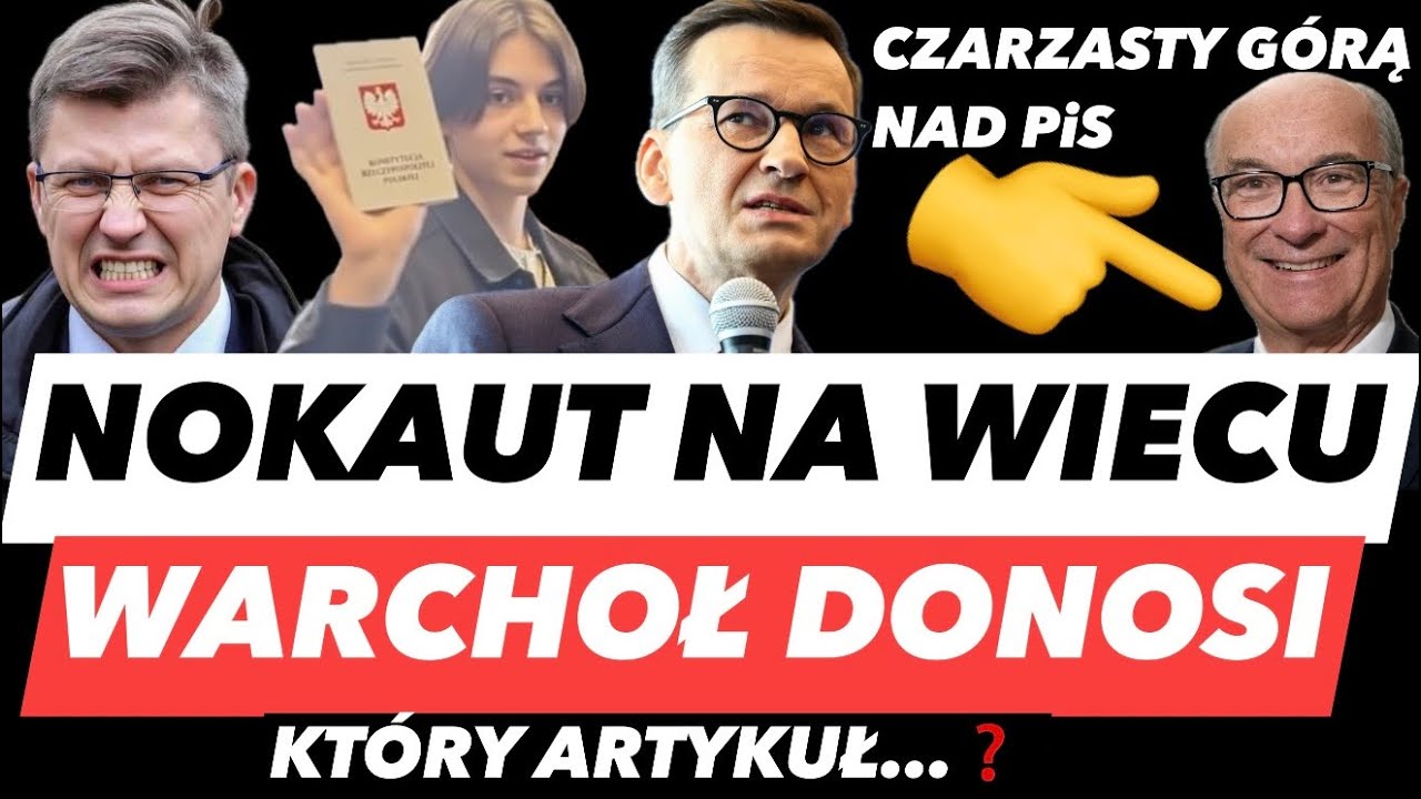 BURZA na wiecu PiS ❗ Nastolatek punktuje Morawieckiego Konstytucją | Warchoł doniósł na siebie