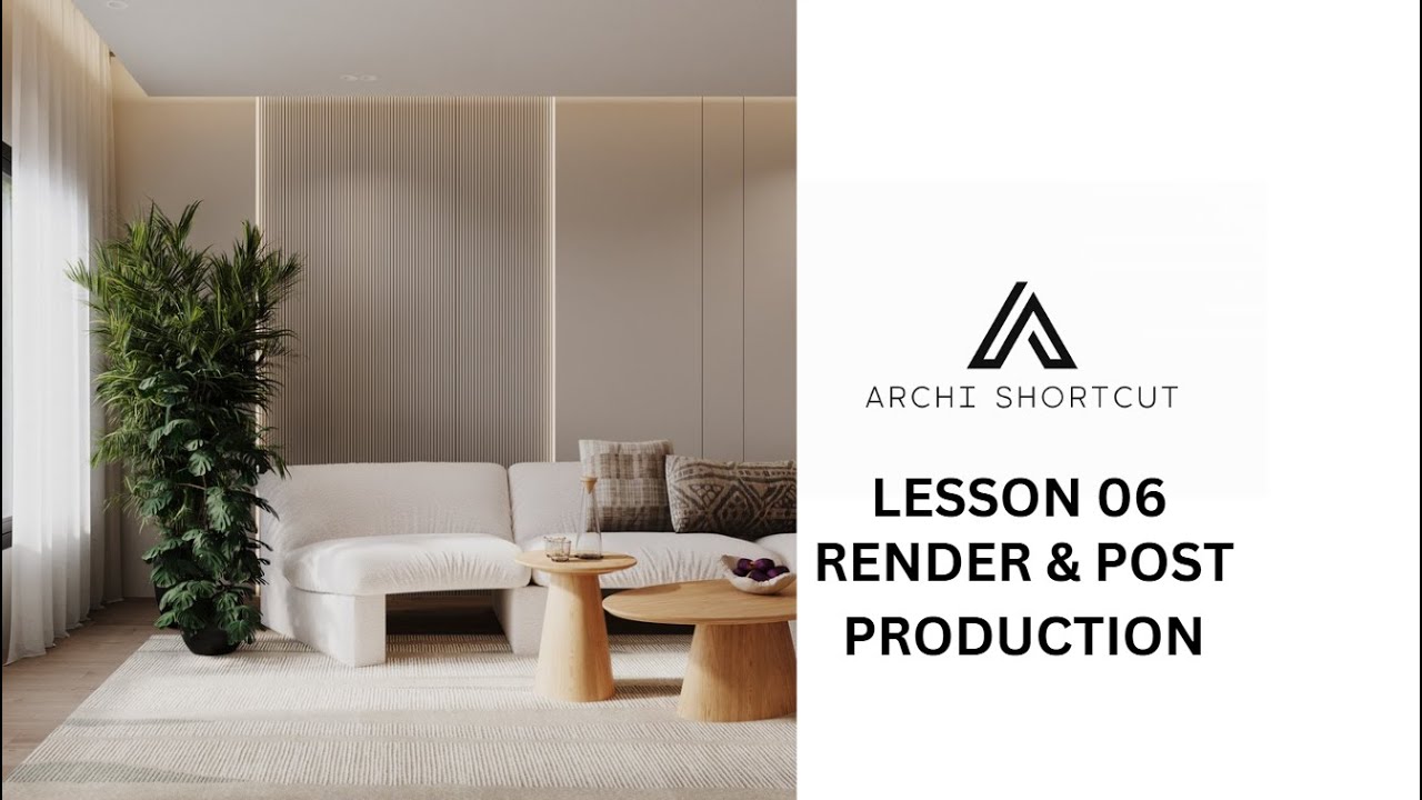 🔥 Corona Render Course -LESSON 06 RENDER & POST PRODUCTION