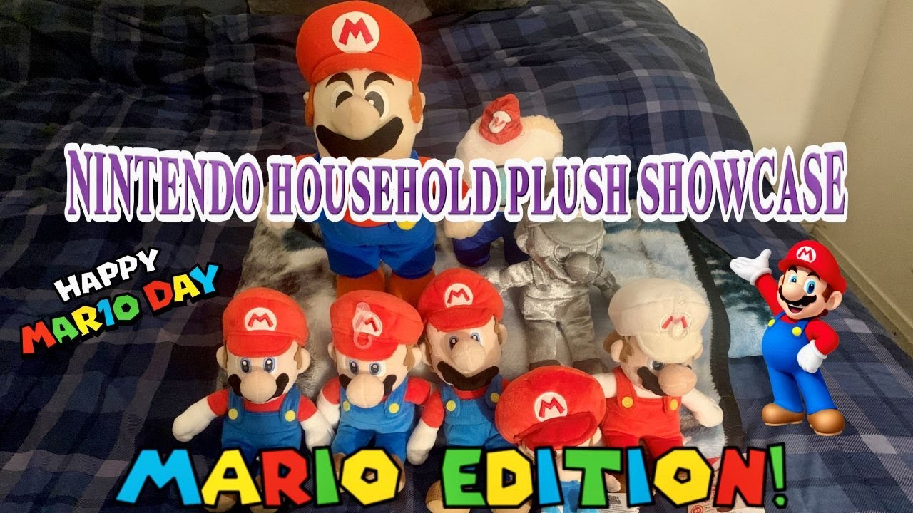 Nintendo Household Plush Showcase: Mario Edition!