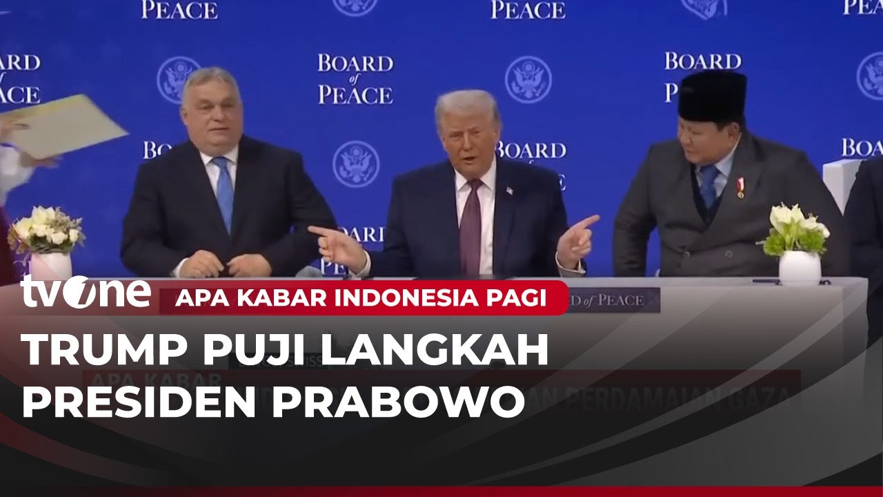 Indonesia Resmi Gabung Dewan Perdamaian Gaza | AKIP tvOne