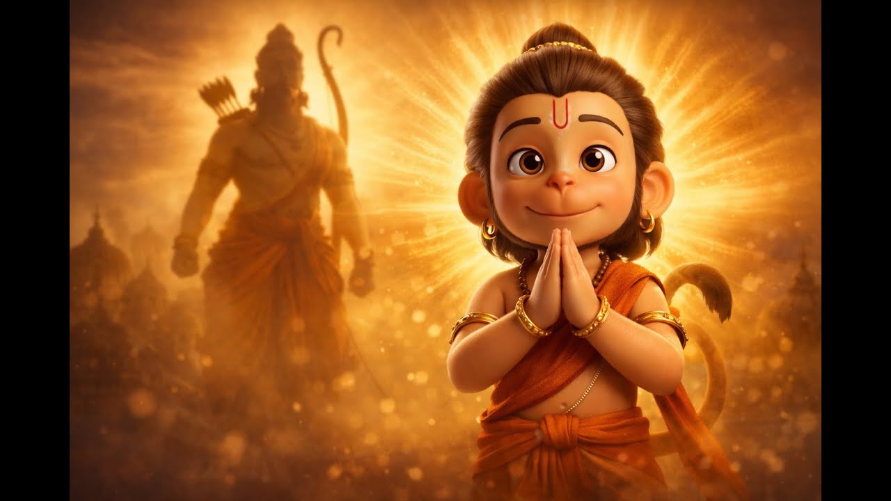 Hanuman Chalisa Story | Bal Hanuman Ki Bhakti Katha | Kids Devotional Animation