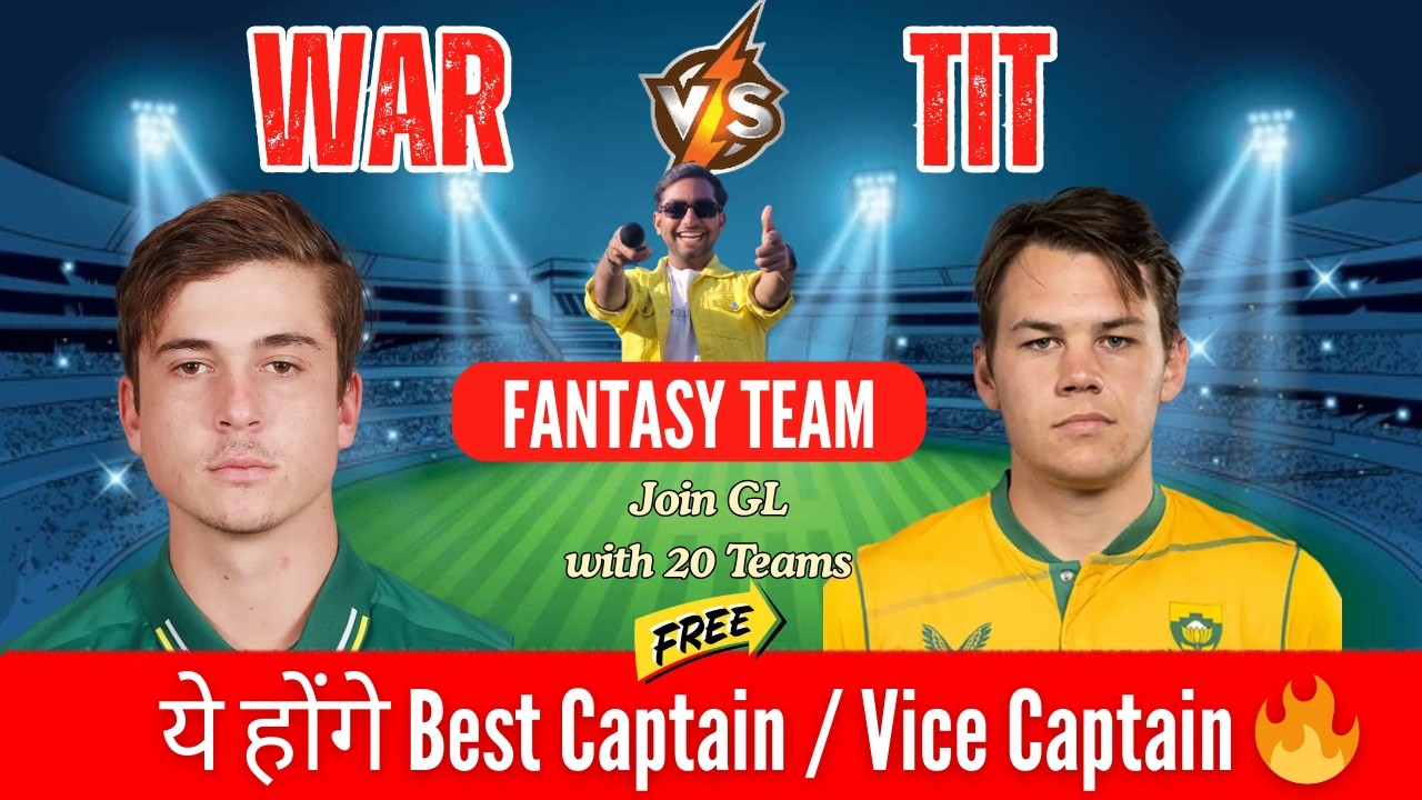 🔴 LIVE: Warriors vs Titans Dream11 Prediction CSA One Day 2026 | WAR vs TIT SL & GL Teams | Rain