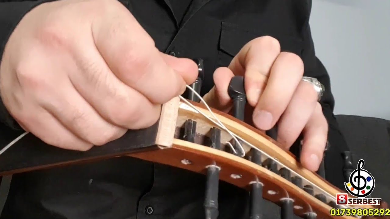 كيف تركيب اوتار العود بسهولة بكل تفاصيله مع سربست جاجان | Serbest Jajan   Oud Strings