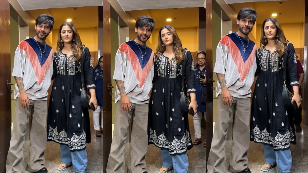Stebin Ben Nupur Sanon With Family Clicked At Juhu pvr