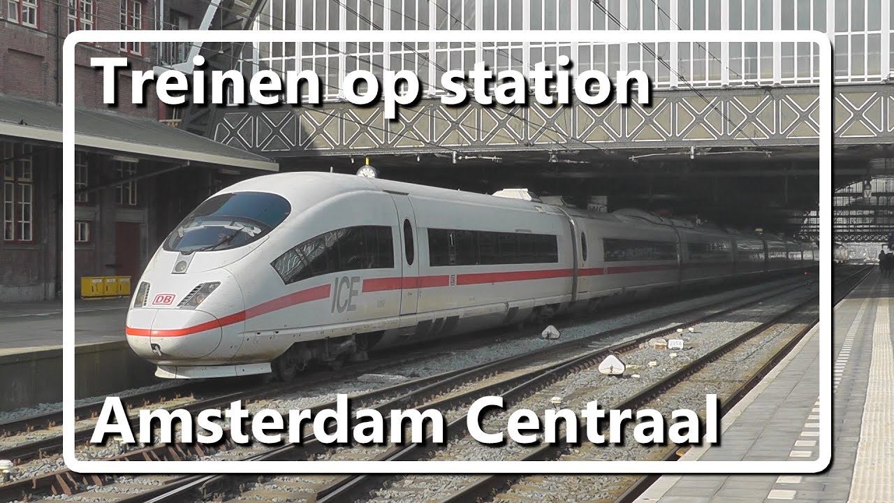 Treinen op station Amsterdam Centraal