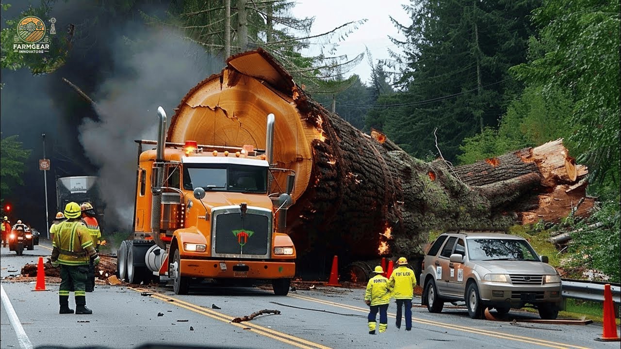 Transporting Wood This Way - Biggest Heavy Machinery Machines | Agriculture Technology