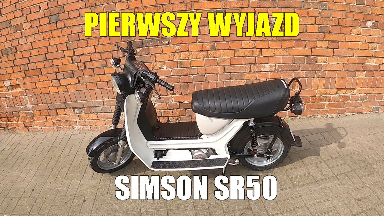 PIERWSZY WYJAZD SIMSONEM SR50 PO REMONCIE