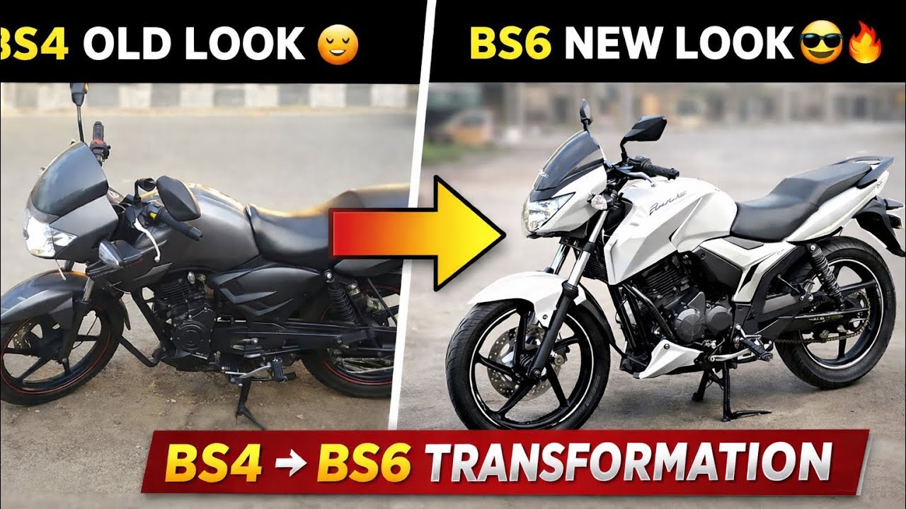 “Old Apache Se New BS6 Look 🔥 Before After Shocking Result”