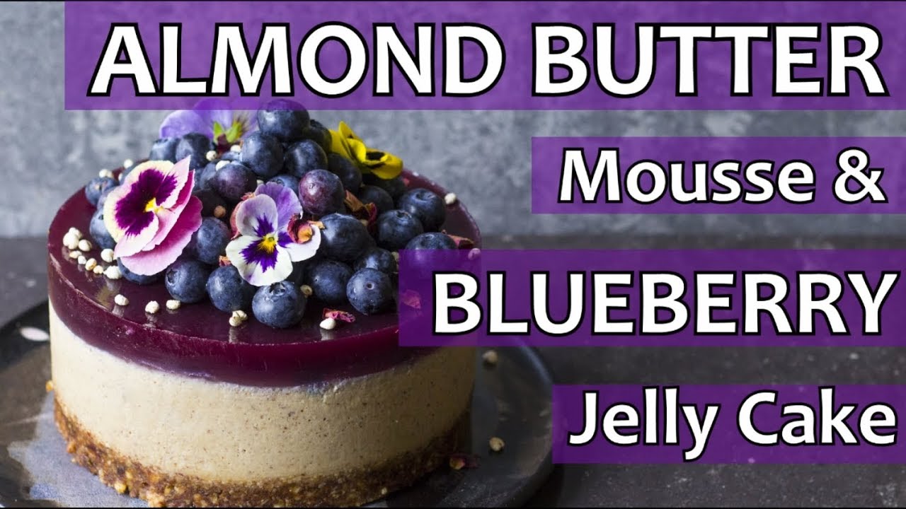 ALMOND BUTTER MOUSSE AND BLUEBERRY JELLY CAKE