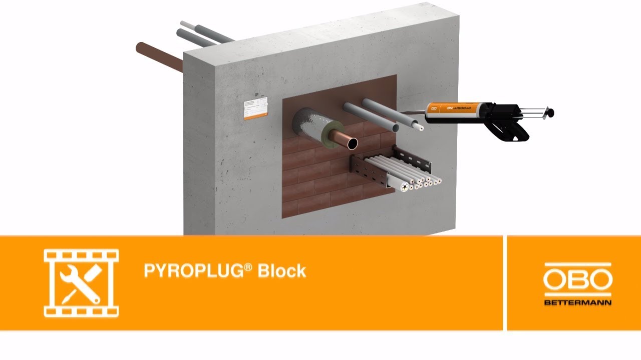 Montage Abschottungs-System PYROPLUG® Block – OBO Bettermann