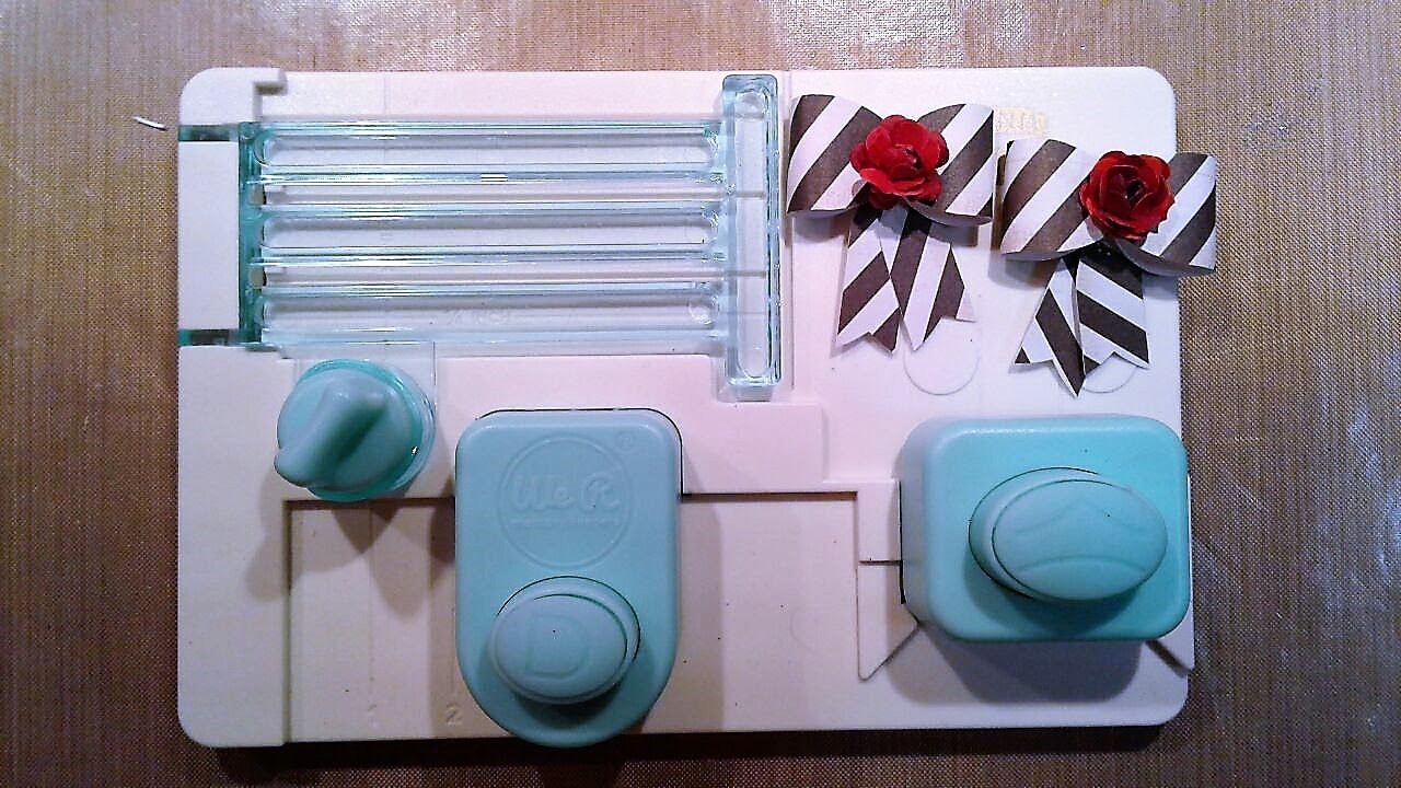 Make Cute Mini Bows Using Mini Alphabet Punch Board