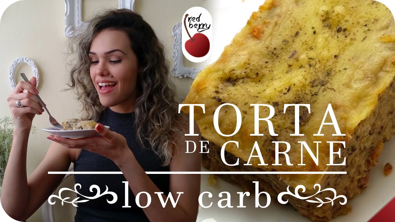 TORTA DE CARNE LOW CARB  |  Com Queijo Gratinado