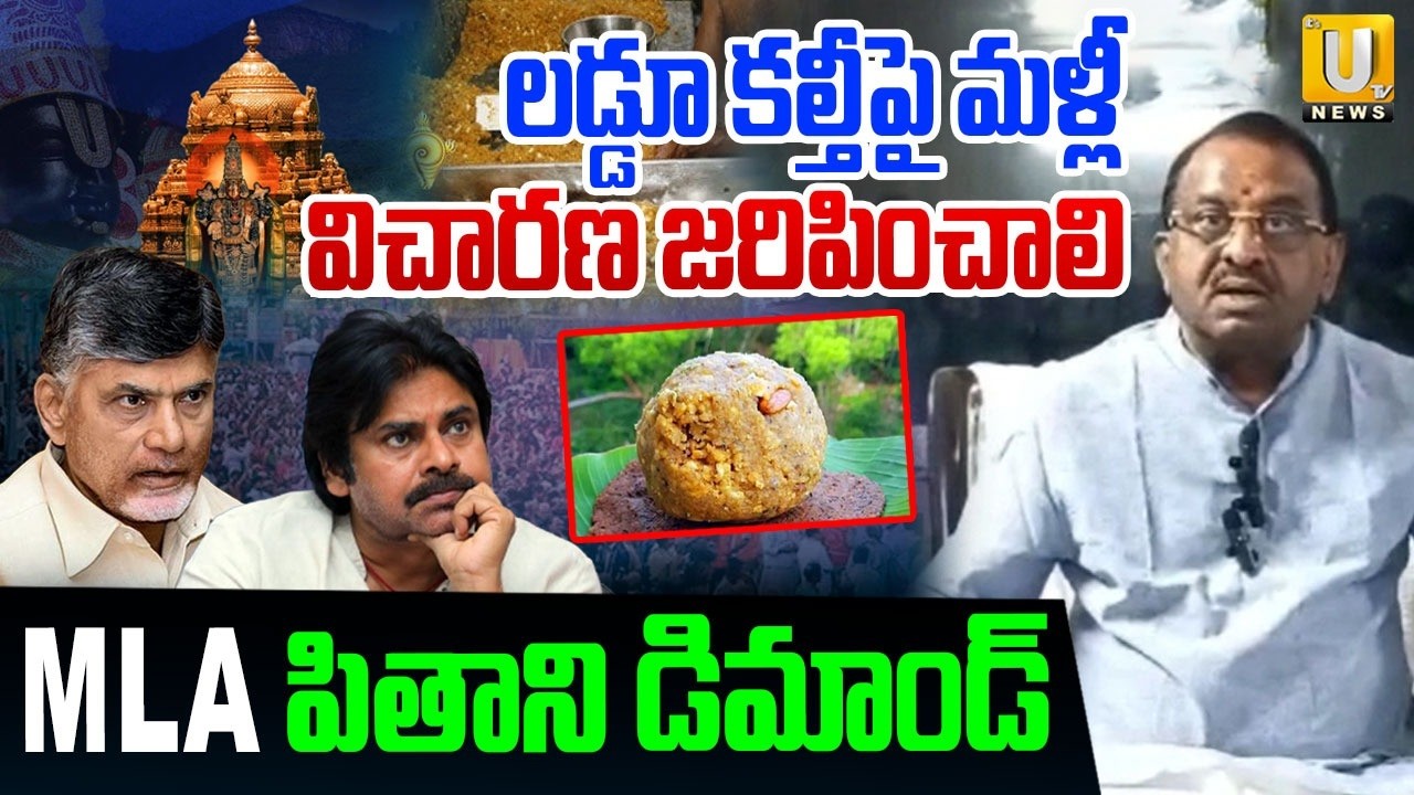 MLA Pithani Satyanarayana Demands | లడ్డూ కల్తీపై మళ్లీ విచారణ జరిపించాలి | TTD Laddu Issue | UTV
