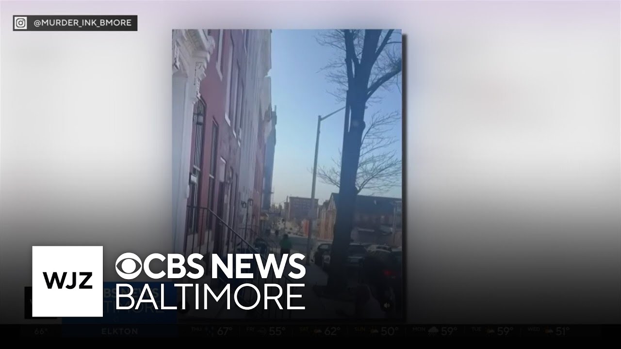 Video shows moments before Baltimore shooting