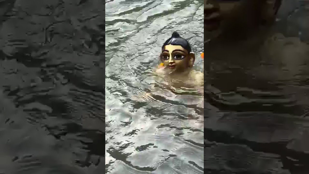 Gopal ji taking snan (Bath) in Yamuna River