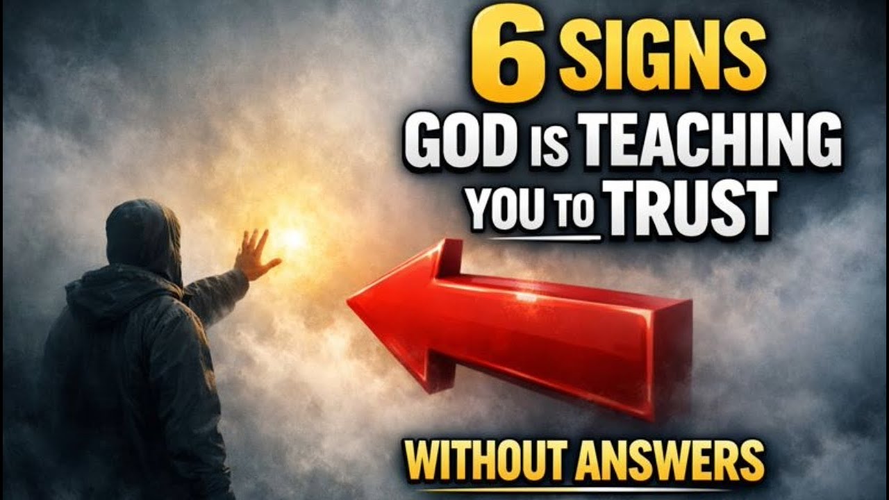 🤍🙏🌫️ 6 Signs God Is Teaching You to Trust Without Answers