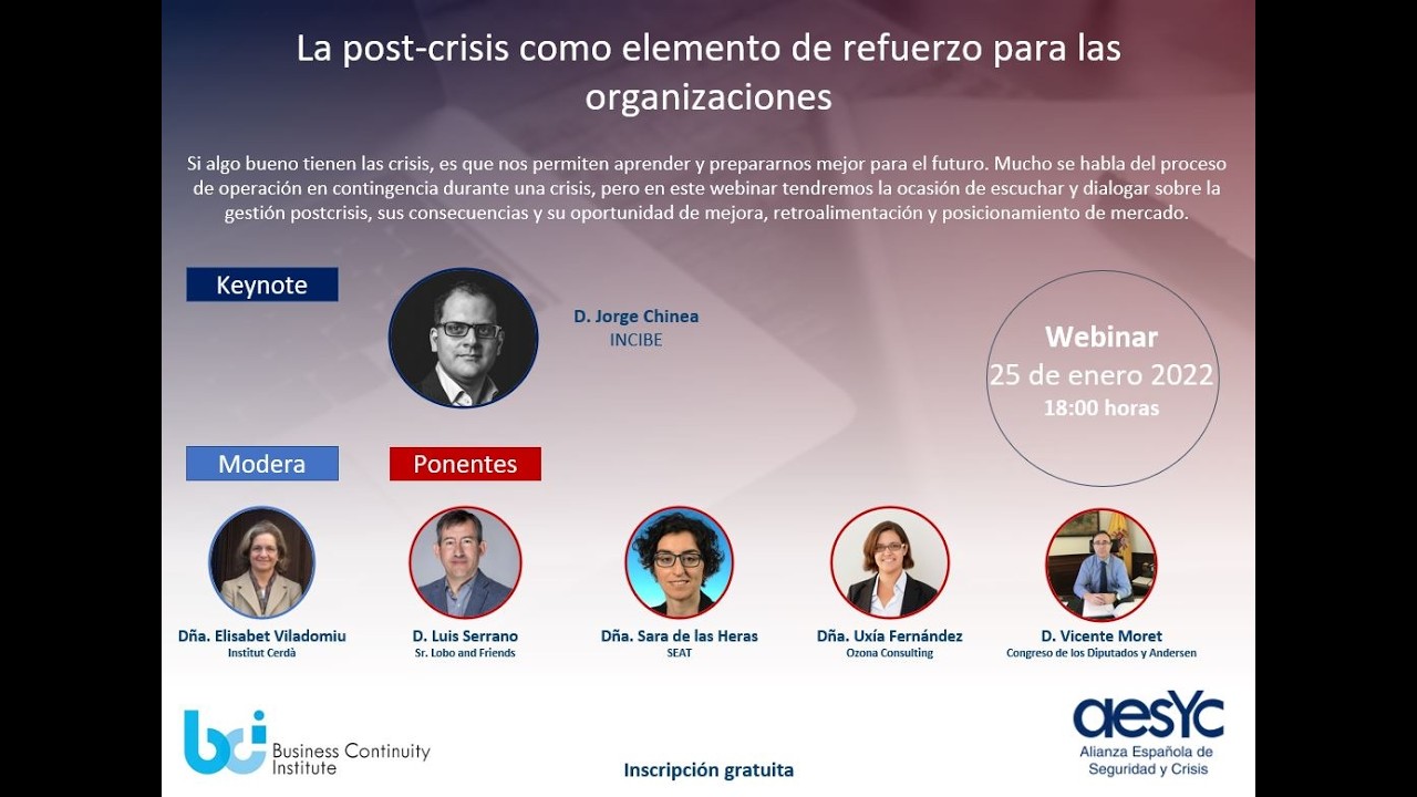La Post crisis como Elemento de Refuerzo para las Organizaciones