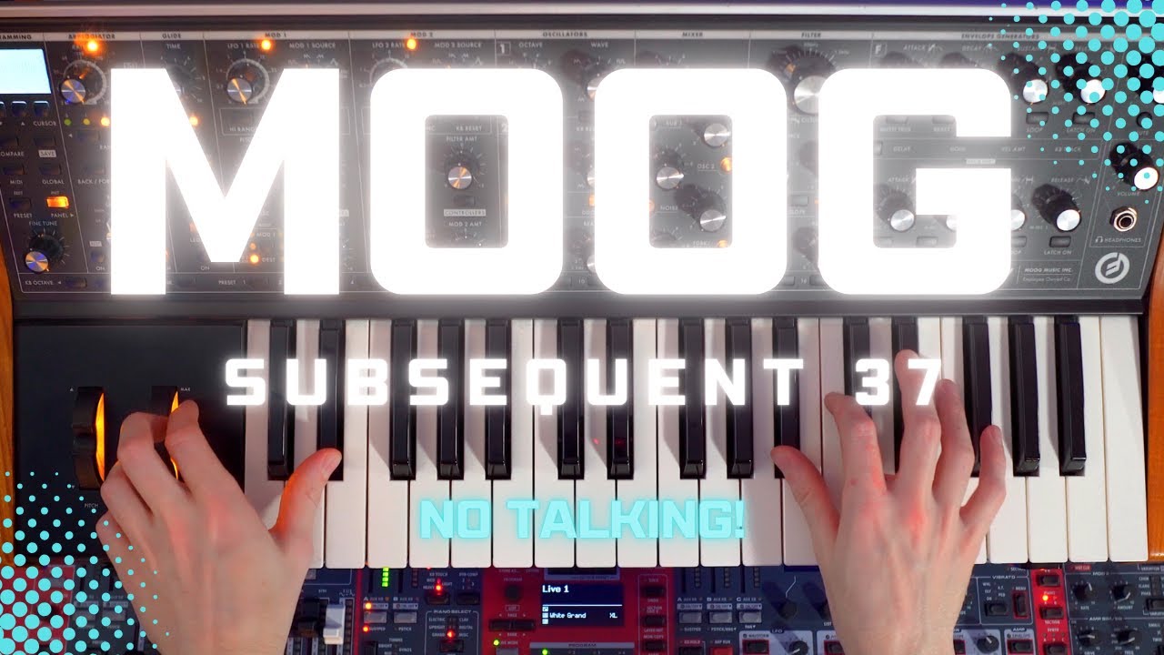 Moog Subsequent 37 Sound Demo (NO TALKING)