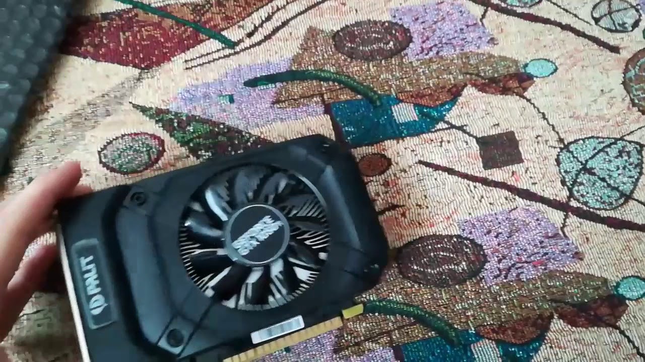 АНБОКСИНГ И ТЕСТ ВИДЕОКАРТЫ!!!  Palit GeForce GTX 1050 Ti STORMX