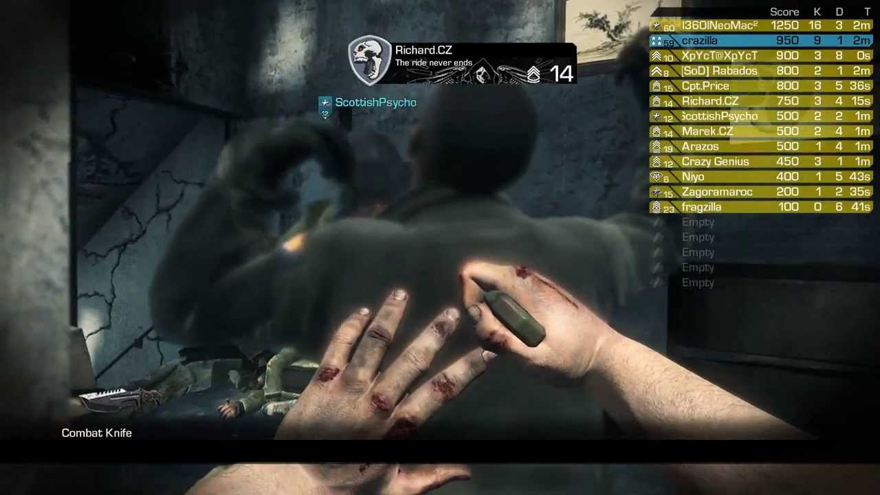 Epic Throwing Knife Kills - COD: Ghost - Infected