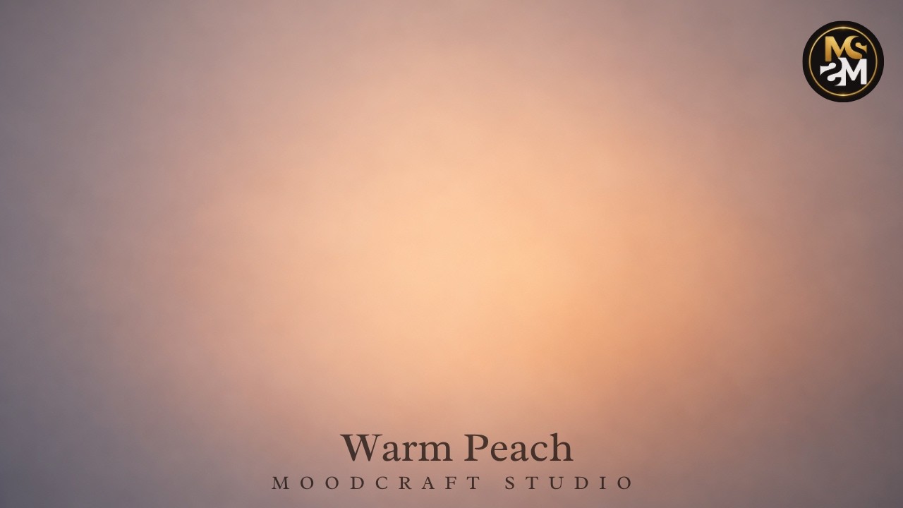Warm Peach Aura Background Loop - 4K Professional Zoom Background (No Sound)