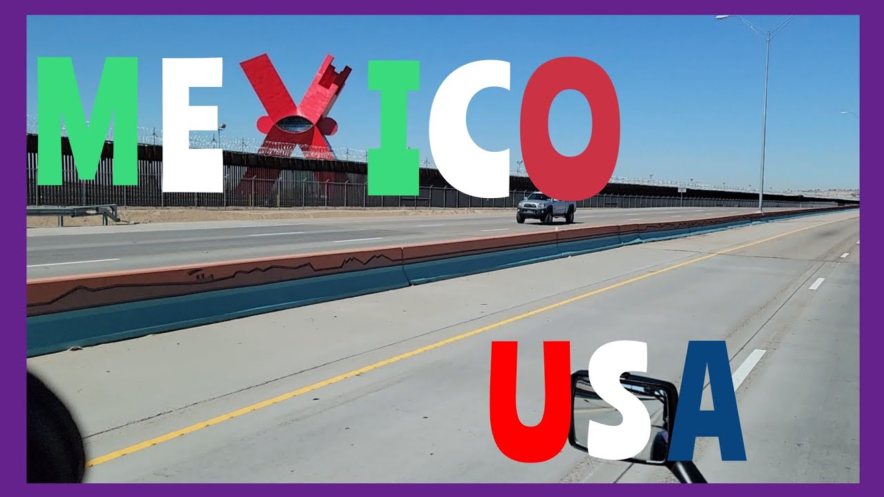 Ciudad Juarez From The El Paso Side - Scenic Ride Along