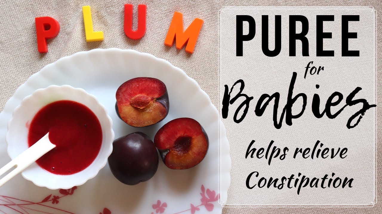 Baby food | Plum puree | helps relieve constipation in babies