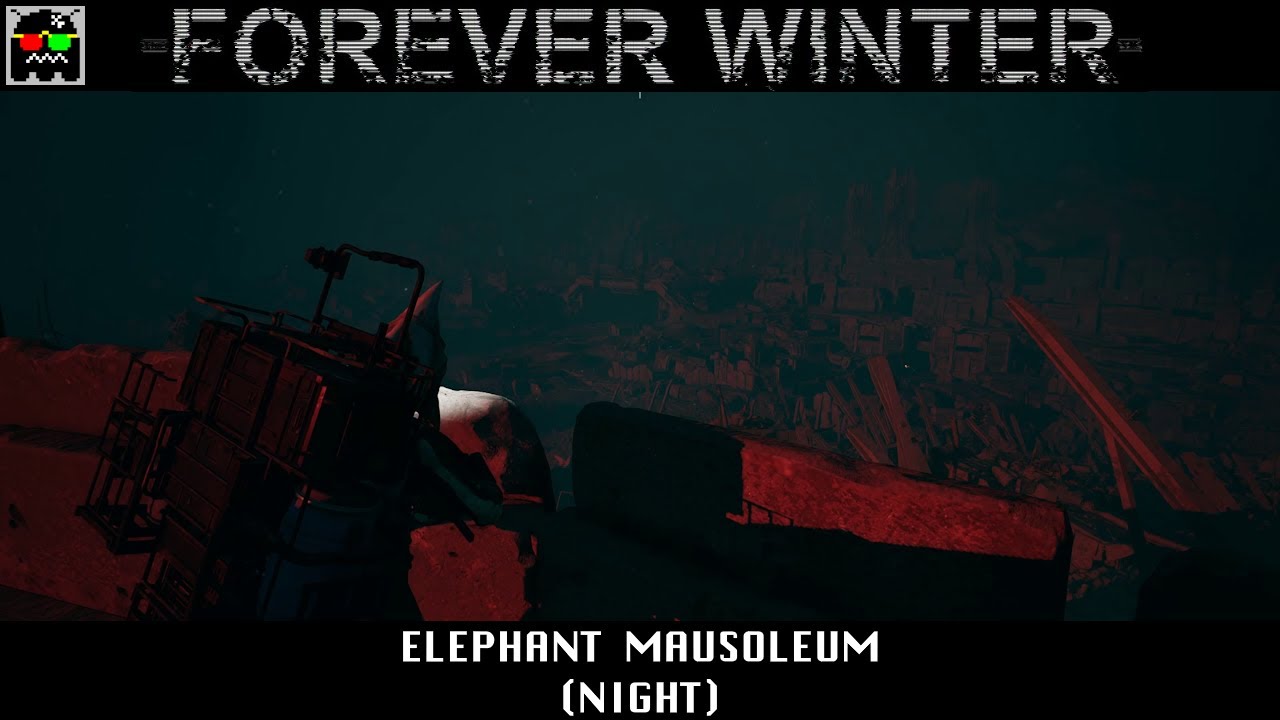 The Forever Winter - Elephant Mausoleum at night