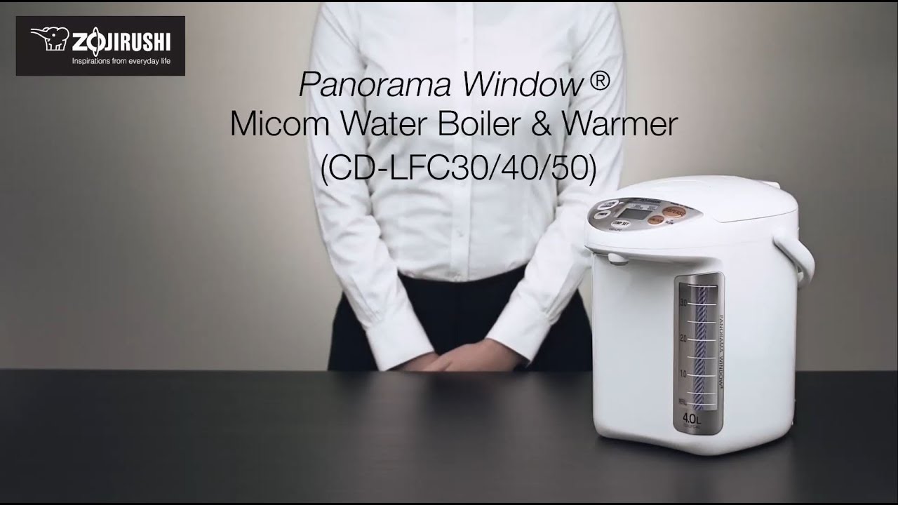 Zojirushi Panorama Window&reg; Micom Water Boiler & Warmer CD-LFC30/40/50