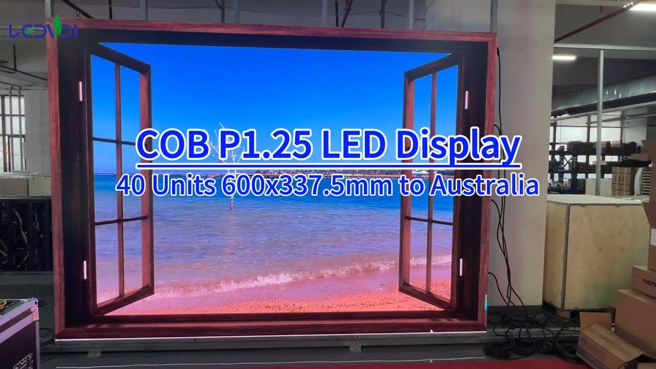 COB  P1.25 led display to Australia，showcasing stunning 3D effects#ledvdi #3dleddisplay